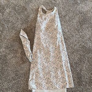 Prana Sleeveless Shift Dress with Multicolor Speckle Print - Ivory Base